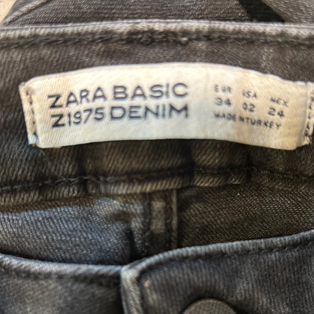 Zara Black Moto Skinny Jeans with Stretchy Fit and Modern Cut - Picture 5 of 6